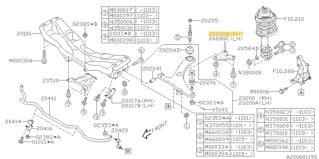 20216FG010 Subaru Mounting Plate TCA Inner L/H
