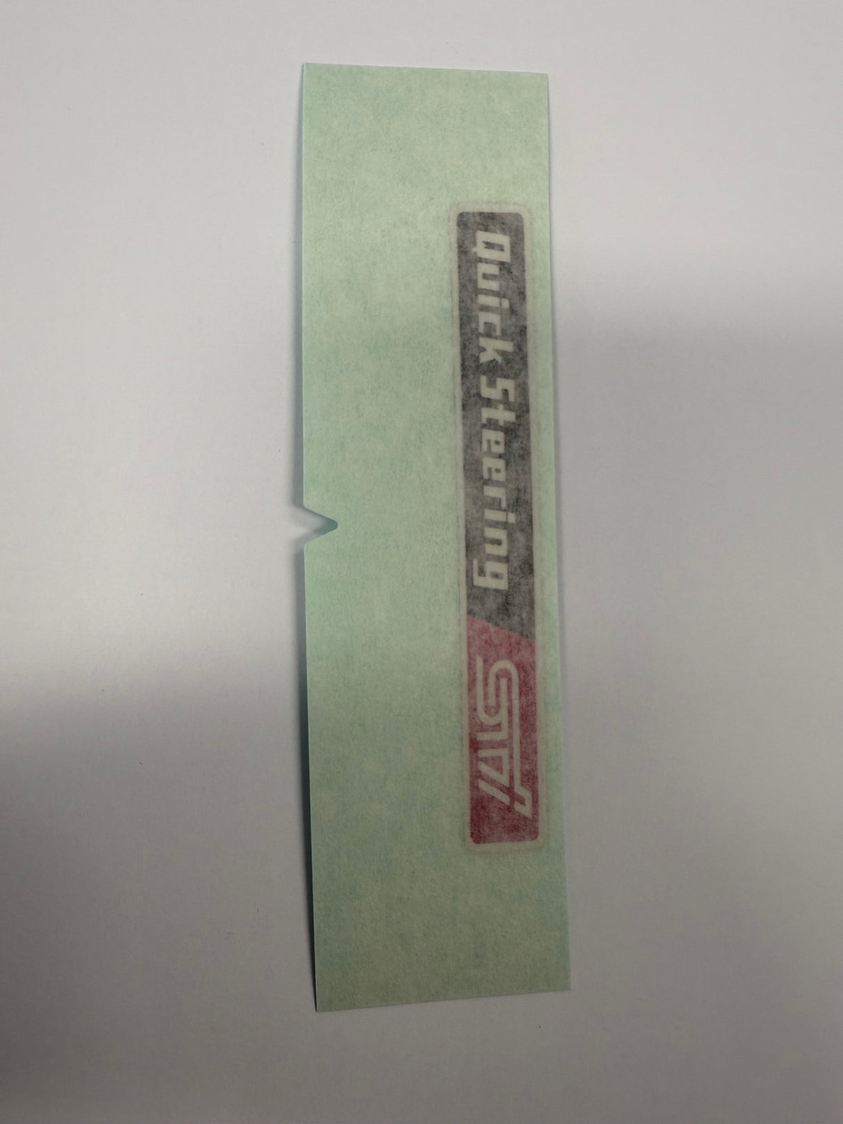 91572FE000 Subaru Quick Steering STI Rear Sticker 2001-2007