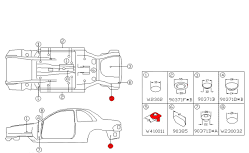 909140011 Subaru Body Grommet Plug 12x15