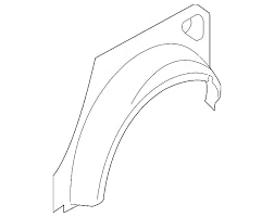 51560FG0209P Subaru Inner Rear Wheel Arch R/H 2008-2014