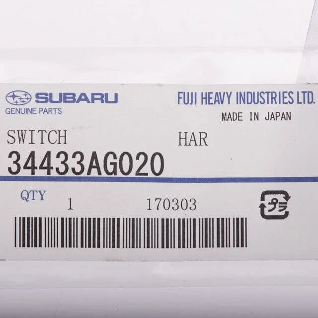 34433AG020 Subaru PAS Pump Pressure Sensor Switch 2004 Onwards