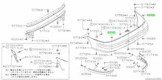57770FA040 Subaru Rear Bumper Splash Guard Holder