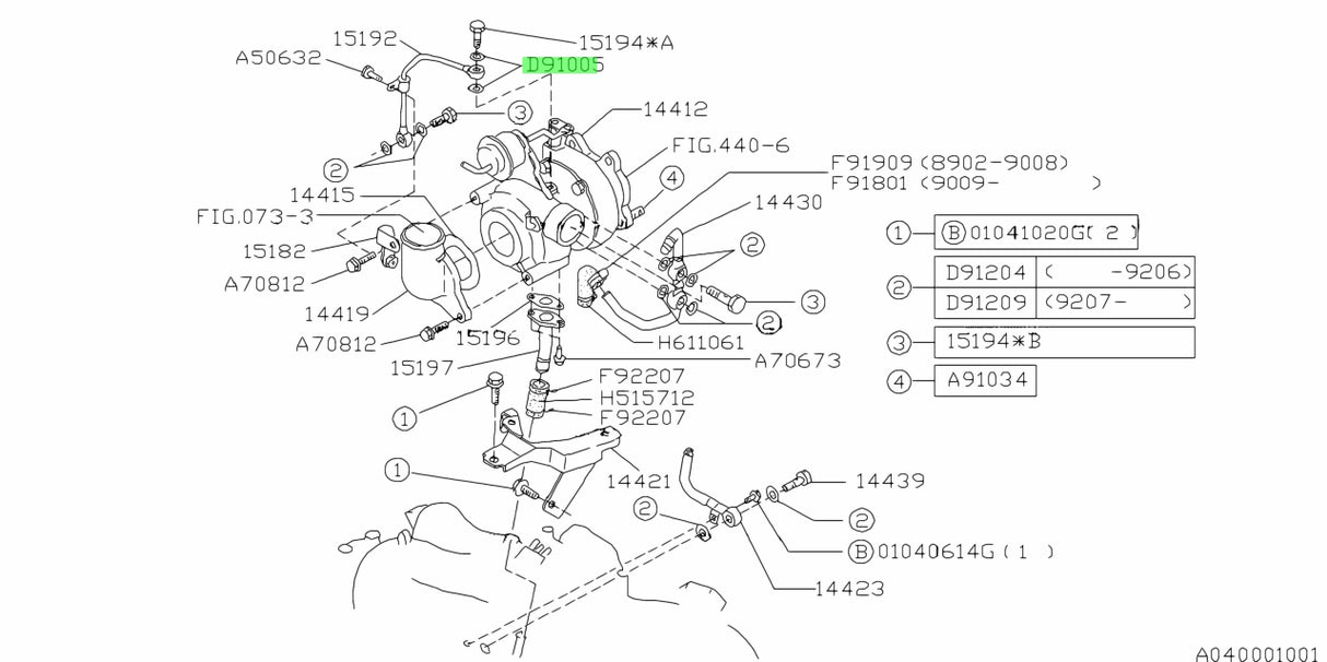 803910050 Subaru Cooper Washer Turbo Oil Feed Banjo Bolt