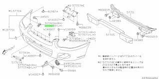 57765FE060 Subaru Front Bumper Guide L/H 2004-2005