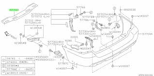 57712SA070 Subaru Forester Rear Bumper Beam 2002-2007