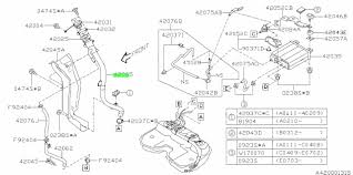42066SA070 Subaru Fuel Filler Neck Pipe 2005-2007