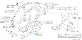 51449FG0809P Subaru Outer Sill Panel R/H 2008-2014