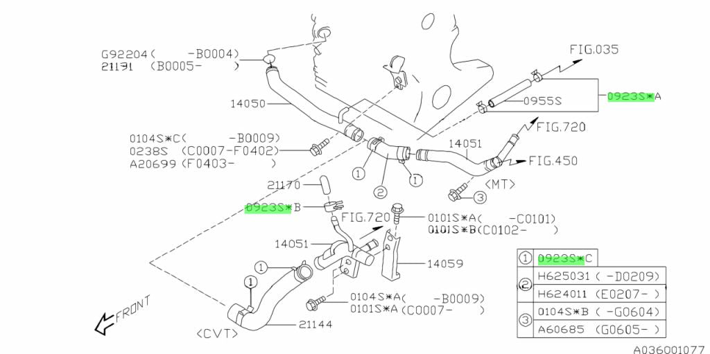 092313104 Subaru Fuel Line Clamp D131