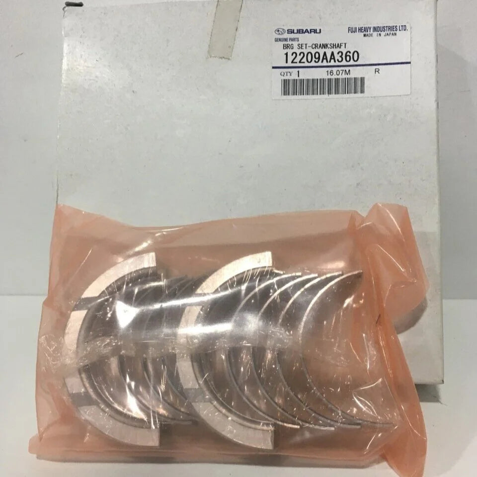 12209AA360 Subaru Crankshaft Main Bearing Set Standard Inc Thrust Bearing