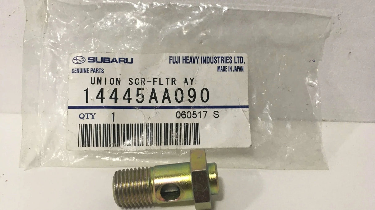 14445AA090 Subaru Union Screw & Filter AVCS Line Banjo Bolt 2004 Onwards