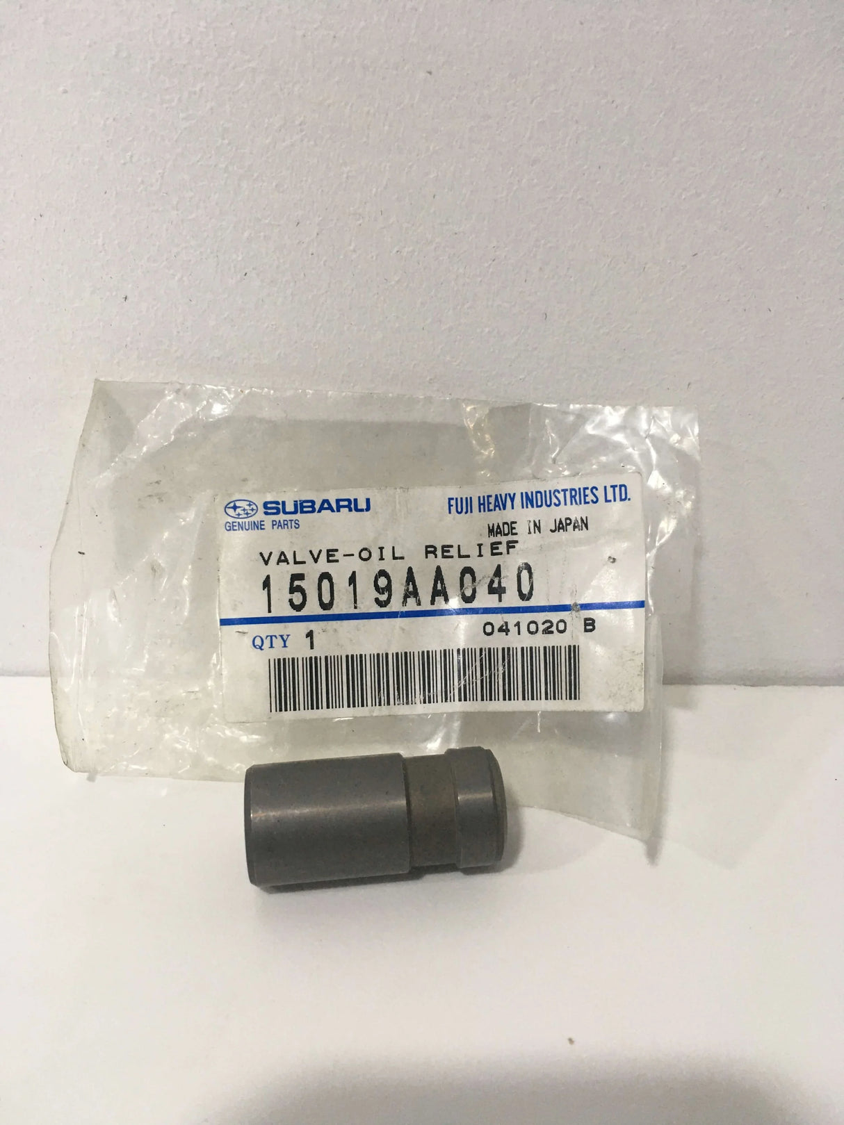 15019AA040 Subaru Oil Pressure Relief Valve 1990 Onwards