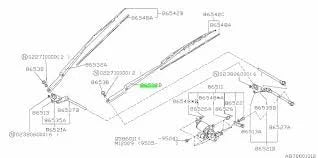 86532FA160 Subaru Front Wiper Arm L/H 1992-2000