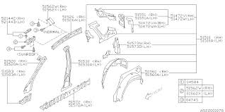 51572FG2109P Subaru Inner Sill Reinforcement Panel R/H 2008-2014