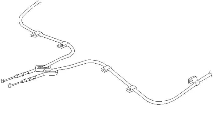 26051FE110 Subaru Hand Brake Cable L/H 2005-07