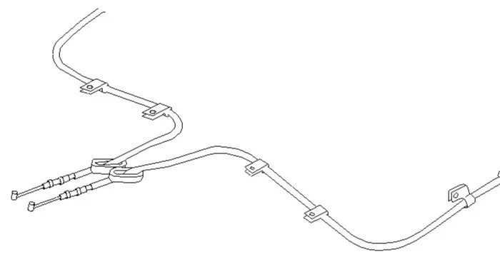 26051FE100 Subaru Hand Brake Cable R/H 2005-07