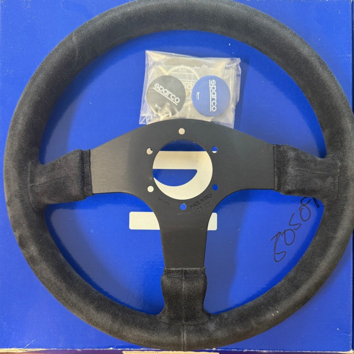 Sparco 375 Suede Steering Wheel 350mm 015R375PSN