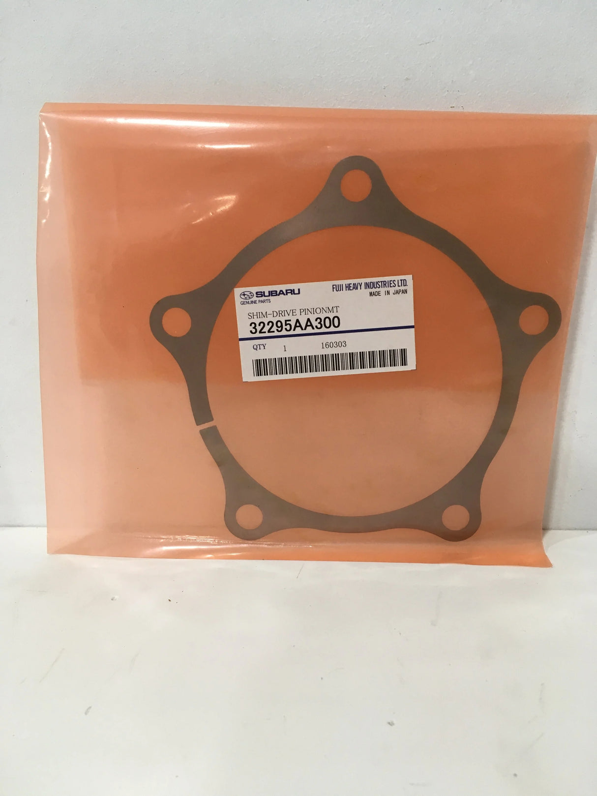 32295AA300 Subaru Shim Front Diff Pinion T=0.225