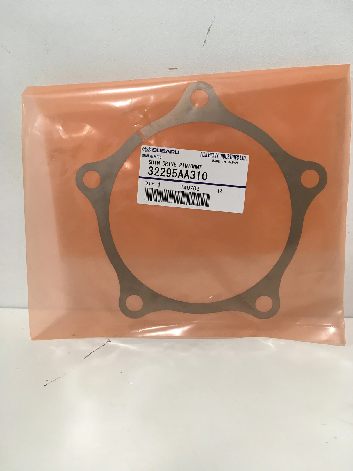 32295AA310 Subaru Shim Front Diff Pinion T=0.25