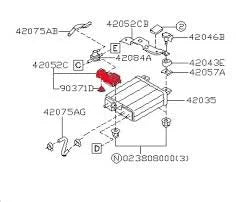 42052FE400 Subaru Vapor Canister Front Mounting Bracket 2003-2007