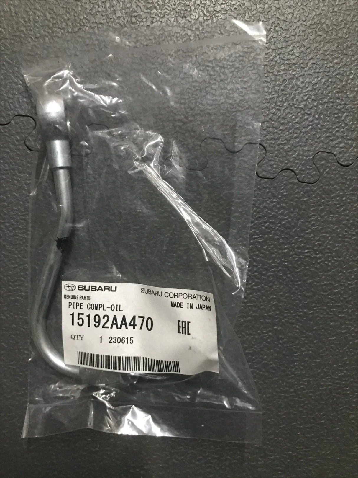 15192AA470 Subaru Turbo Oil Feed Pipe Spec C 2003 Onwards