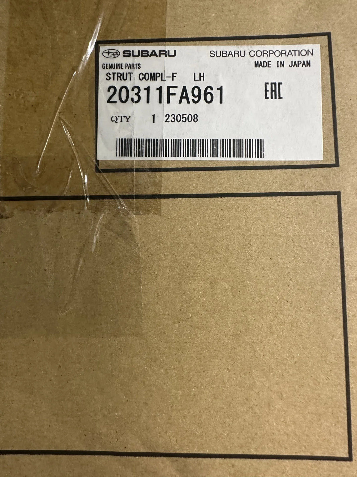 20311FA961 Subaru Front Red Shock Absorber L/H STI & P1 1998-2001