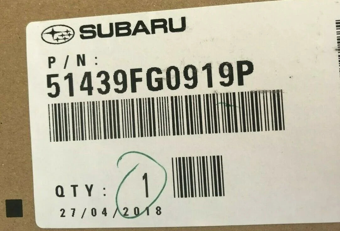 51439FG0919P Subaru Rear Quarter Panel L/H 2008-2014