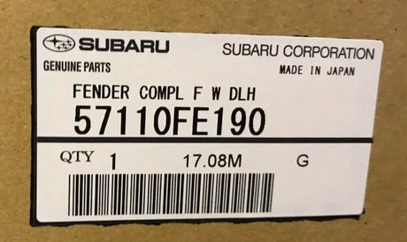 57110FE190 Subaru Front Wing Hawkeye L/H 2005-07