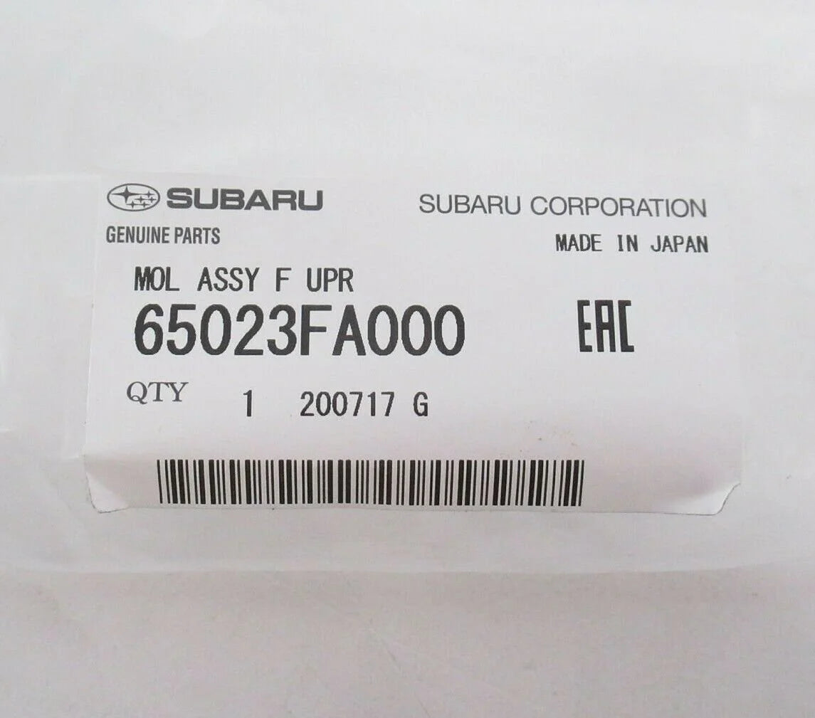 65023FA000 Subaru Front Upper Screen Moulding 1992-2000