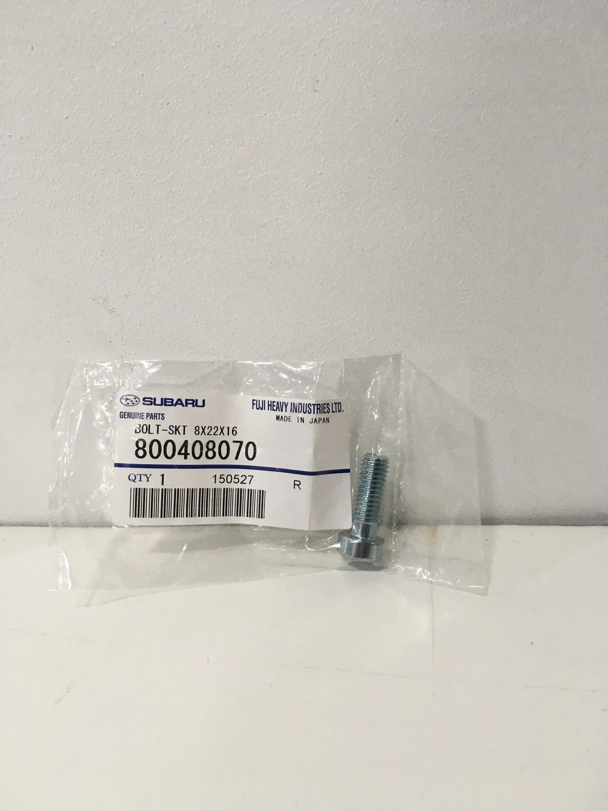 800408070 Subaru Gearbox Socket Bolt M8x122x16 6MT 2004 Onwards