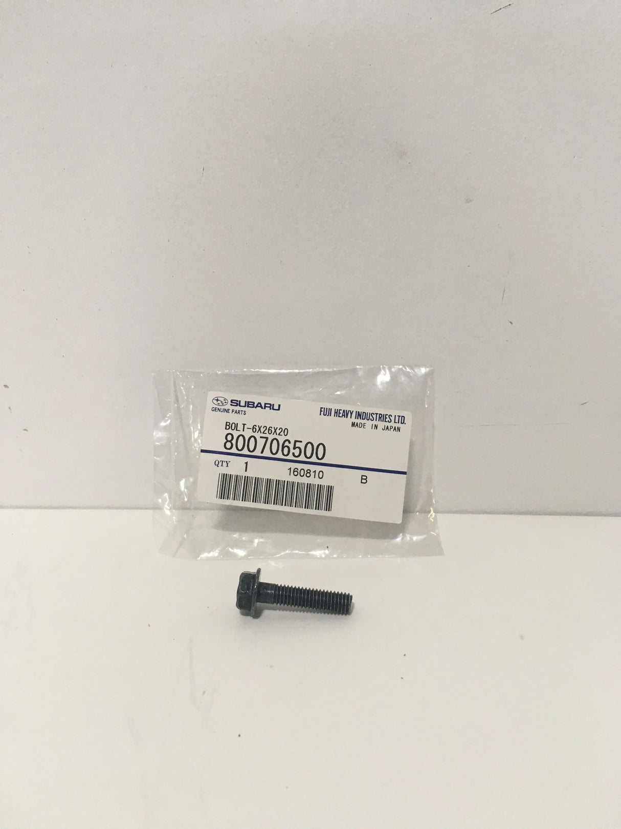 800706500 Subaru Oil Pump / Block Bolt M6x26x20