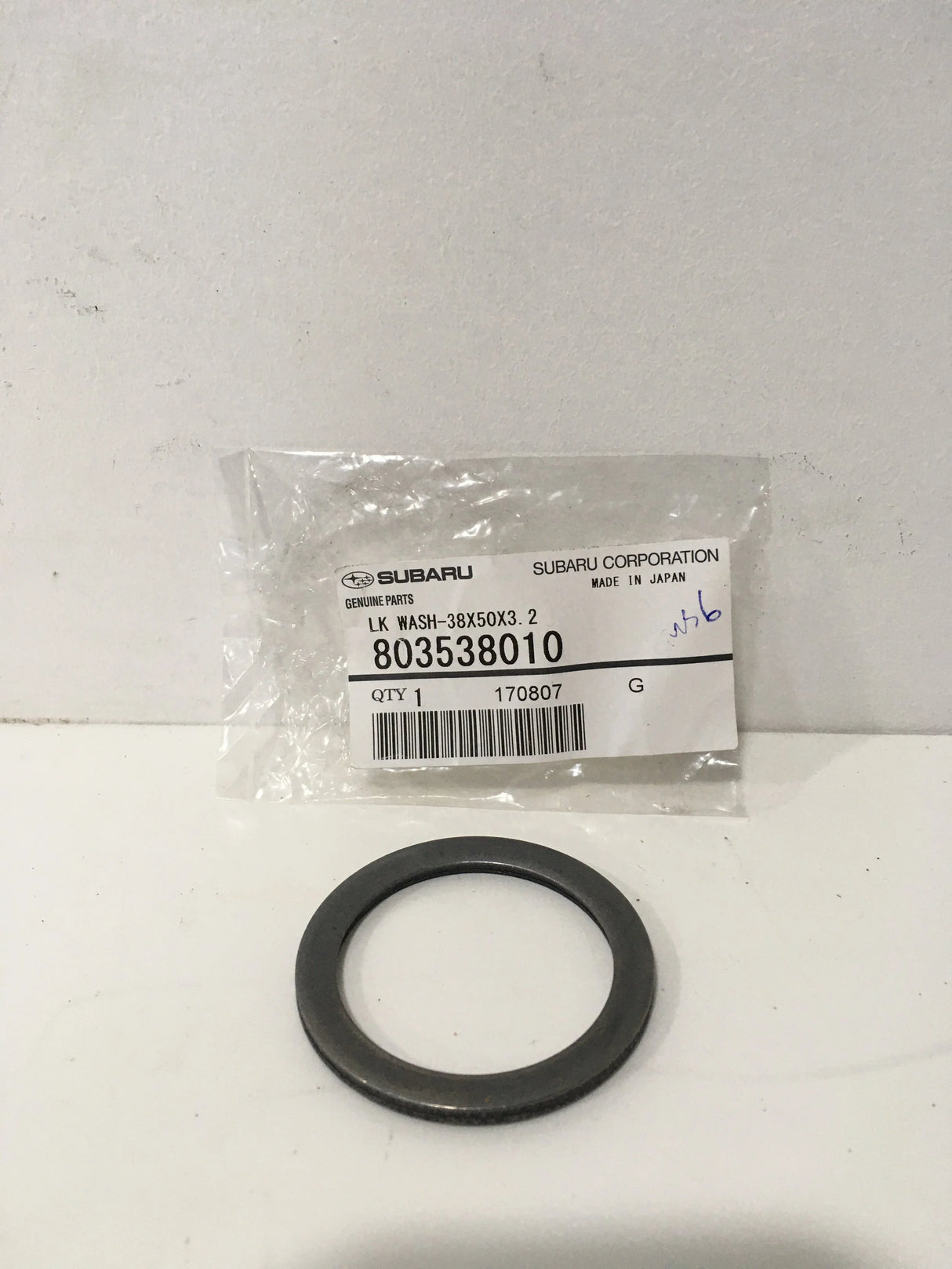 803538010 Subaru Lock Washer Front Pinion 38x52x3.2