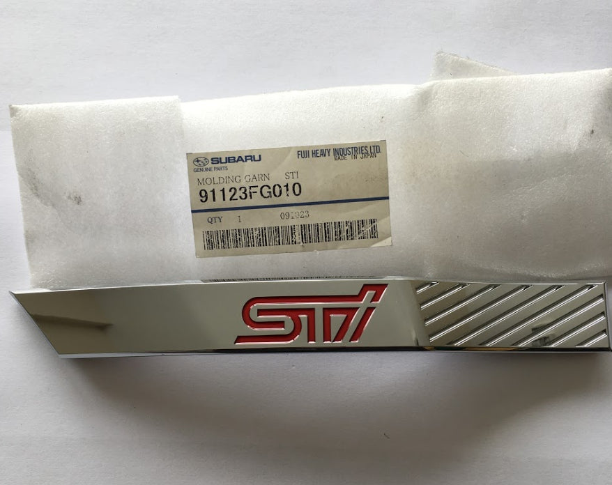 91123FG010 Subaru Moulding Garnish STI L/H Wing