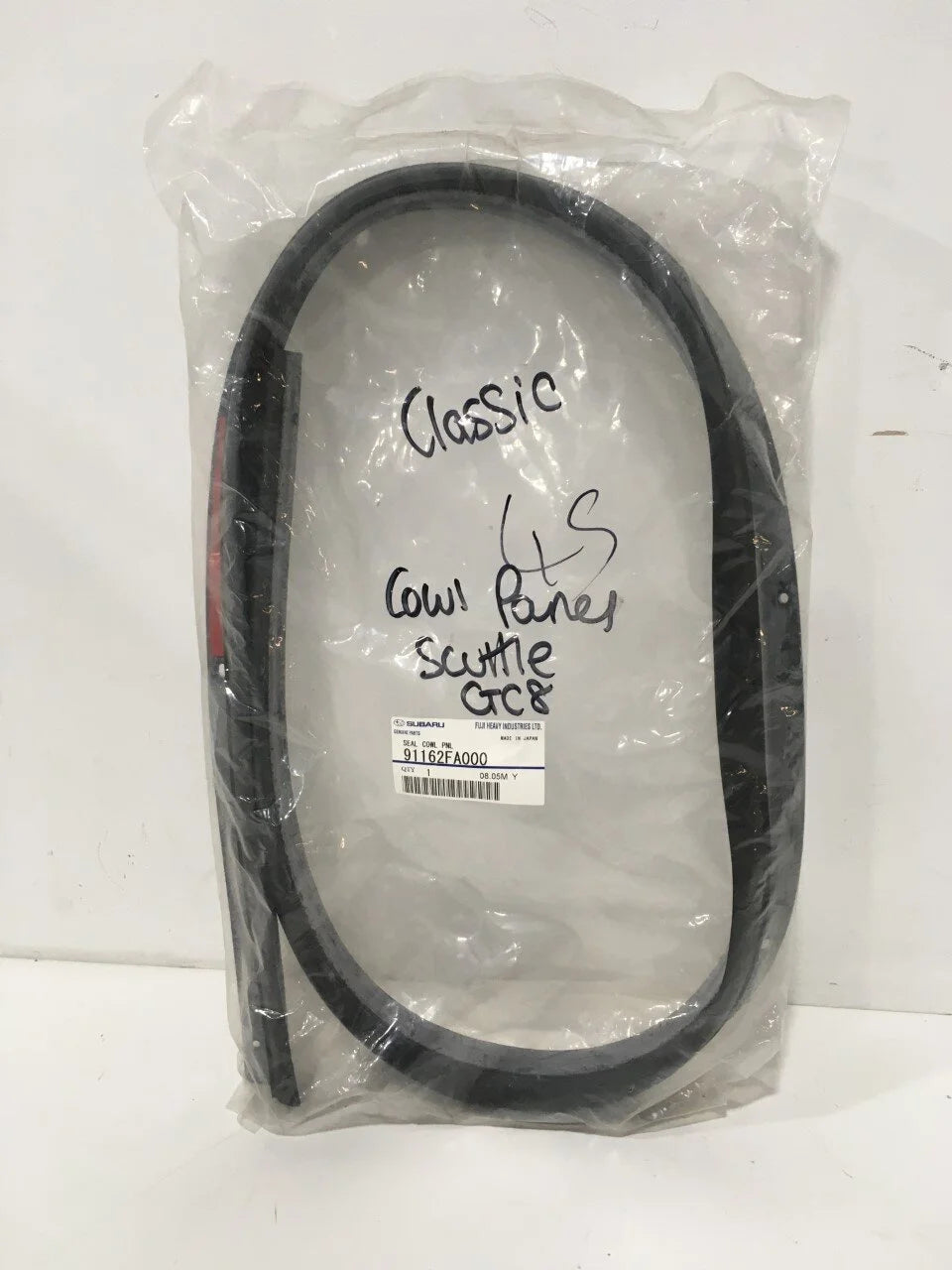 91162FA000 Subaru Cowl Panel Seal - NO LONGER AVAILABLE