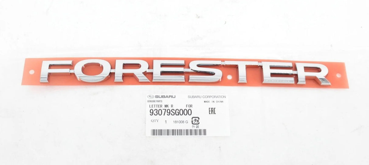 93079SG000 Subaru Forester Rear Badge 2012 Onwards