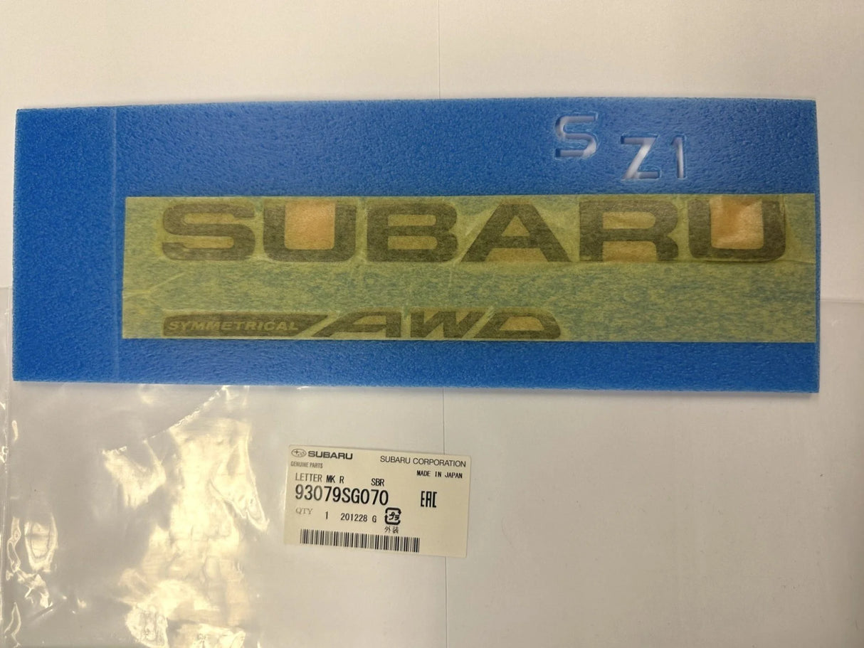 93079SG070 Subaru Forester AWD Rear Badge 2014 Onwards