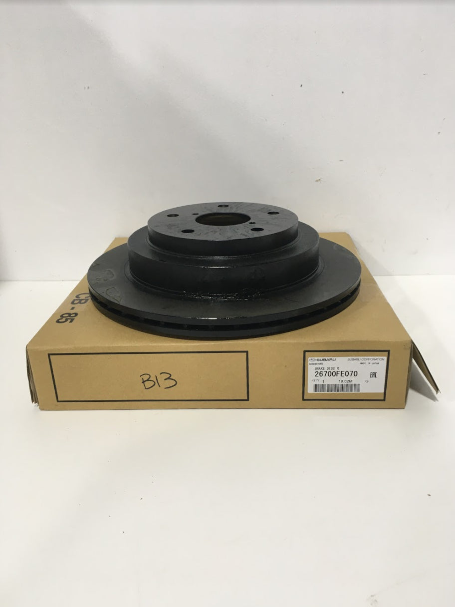 26700FE070 Subaru Rear Disc 290x18mm 190mm Handbrake Gravel 114PCD