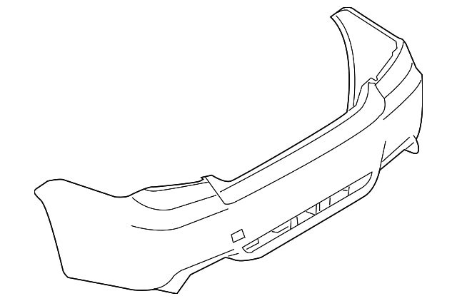 57704FG120 Subaru Saloon Rear Bumper WRX STI 2011-2014