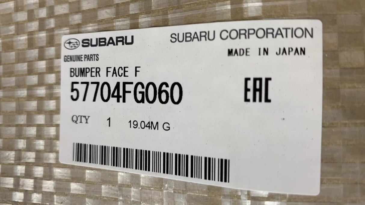 57704FG060 Subaru Front Bumper Hatchback