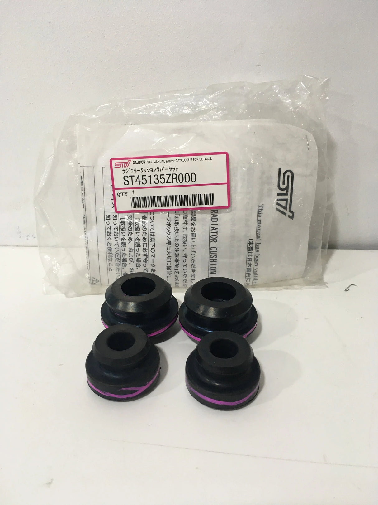ST45135ZR000 Subaru Radiator Bush Mount Kit (4) 2008-2014