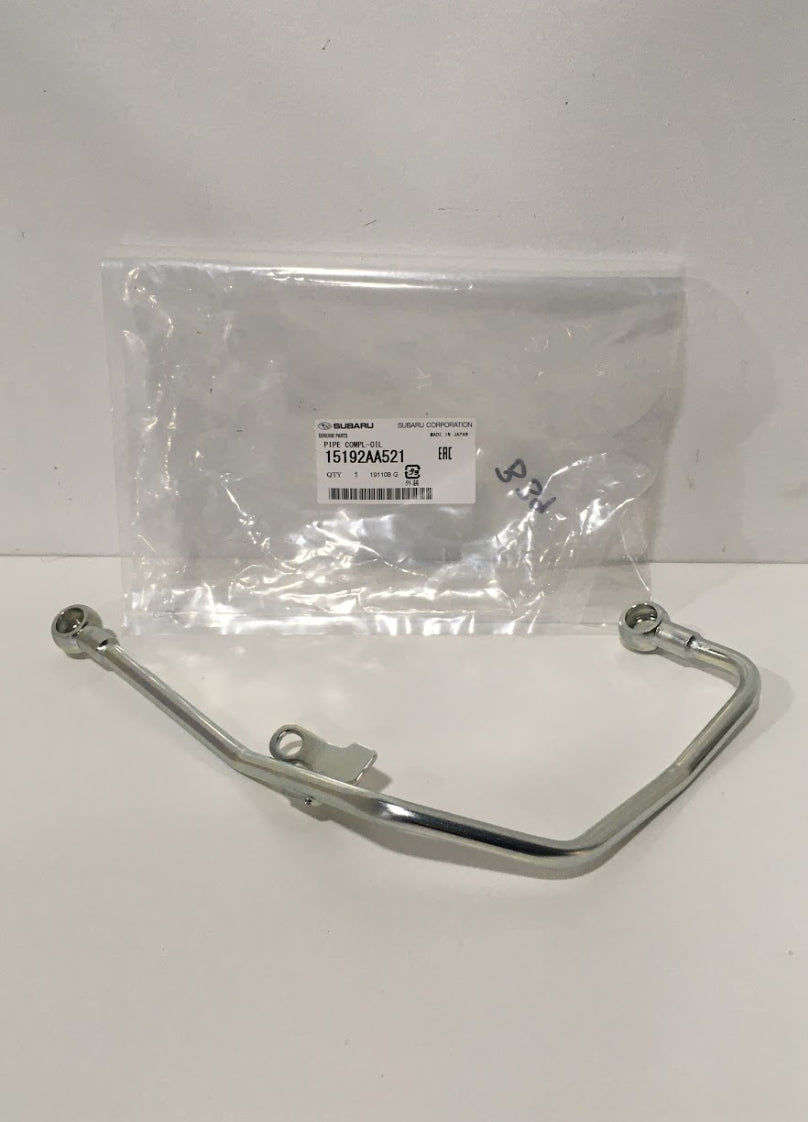 15192AA521 Subaru Turbo Oil Feed Pipe 2004 Onwards
