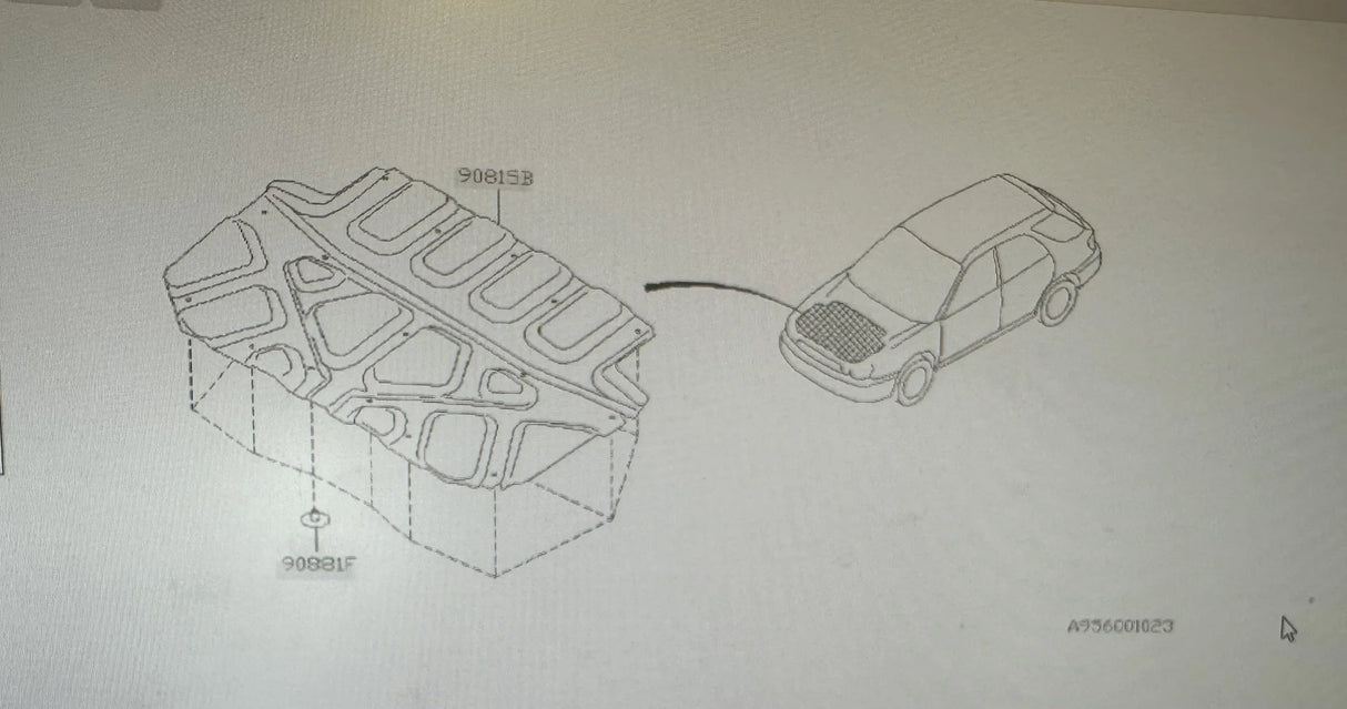 90815FE310 Subaru Under Bonnet Insulation 2005-2007