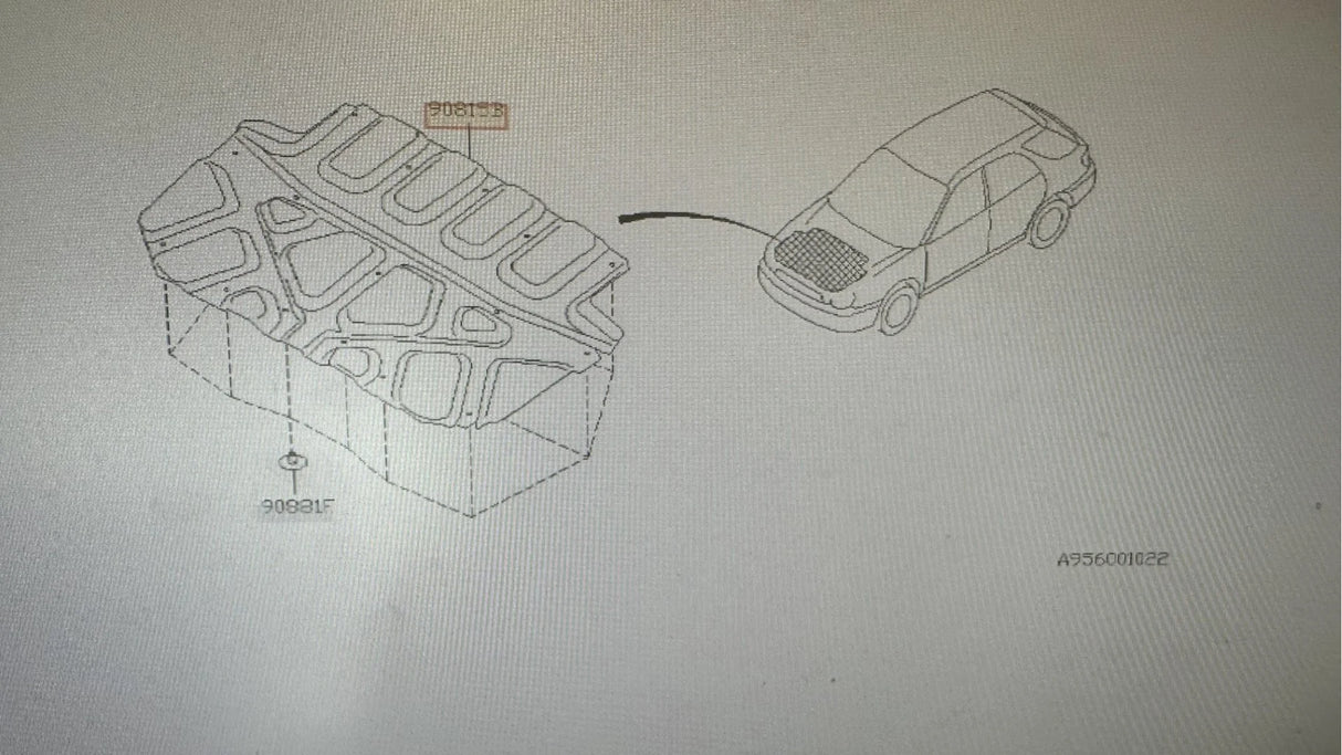90815FE241 Subaru Under Bonnet Insulation 2003-2005