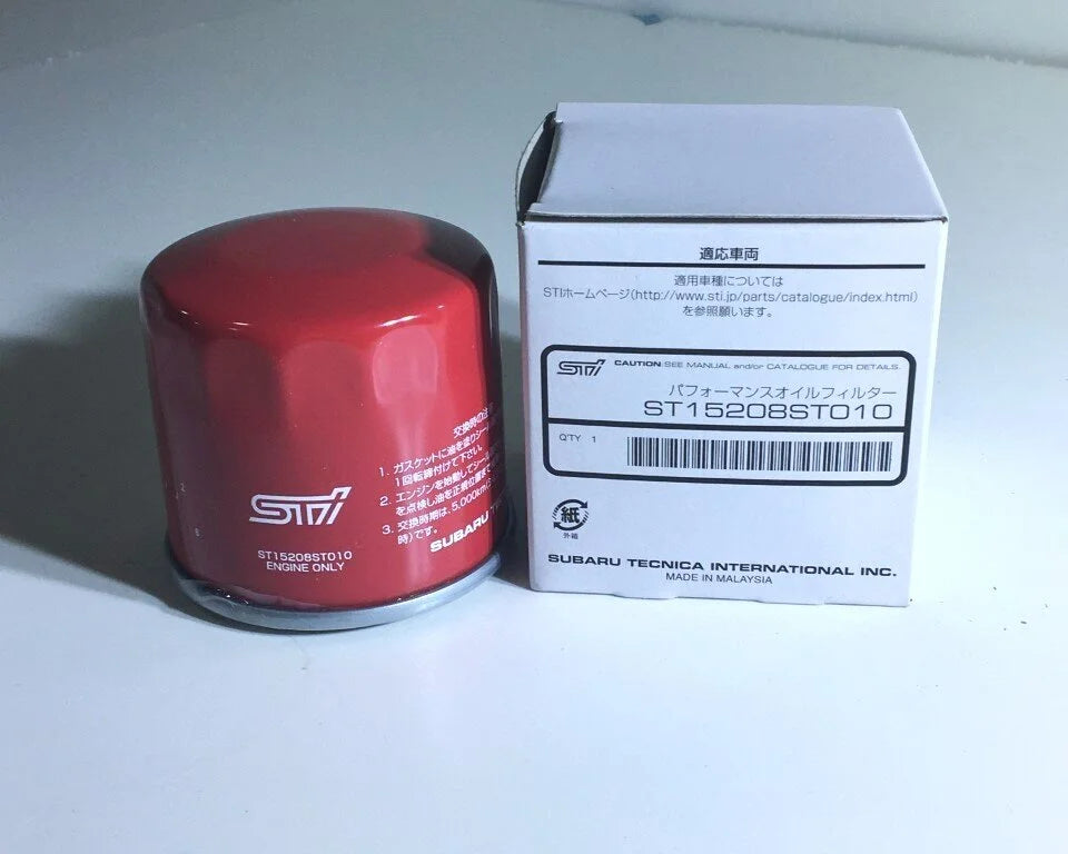 ST15208ST010 Subaru Pink STI Performance Oil Filter