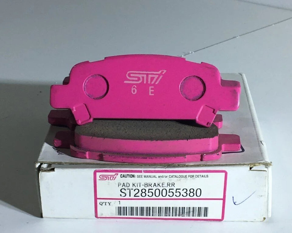 ST2850055380 Subaru Forester Disc Pads Rear Pink STI