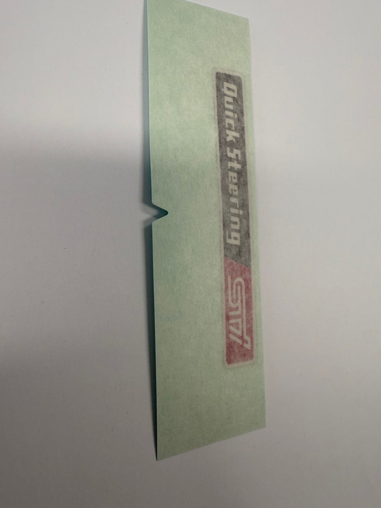 91572FE000 Subaru Quick Steering STI Rear Sticker 2001-2007