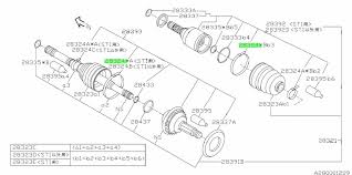 28324FE010 Subaru CV Boot Clip F BJ92 2001-2004