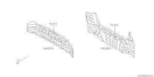 52401FG0419P Subaru Rear Back Panel 2012-2014