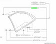 65225FA070 Subaru Rear Quarter Window Molding Clip (A) 1996-2000