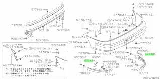 57790FA080 Subaru Rear Bumper Splash Guard Mount