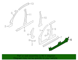51449FG1309P Subaru Outer Sill Panel L/H 2011-2014